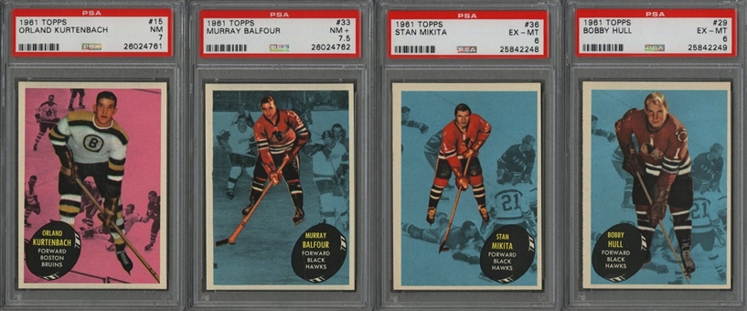 1961/62 Topps Hockey Complete Set (66)